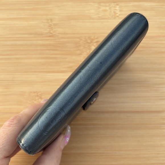 Louis Vuitton Vernis Porte Monnaie Viennois Bifold Kiss Lock Vintage Wallet Blue - Picture 7 of 16